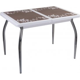 Стол Шарди ПР белый / плитка 44 / ножка 01