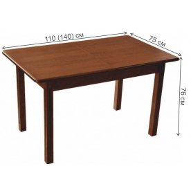 Деревянный стол Соболь 1100/М