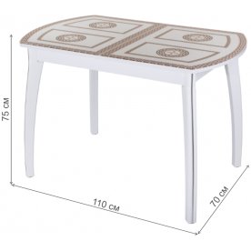 Стеклянный стол Танго ПО 07