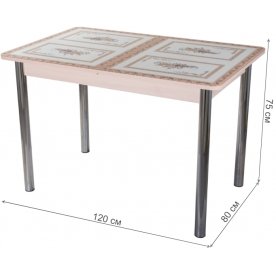 Стеклянный стол Танго ПР-1 02