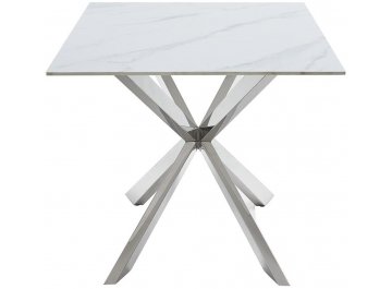 Обеденный стол Traore 160 см камень белый матовый calacata