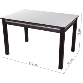 Стеклянный стол Вальс 08