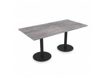 Обеденный стол VAST-160 basalt/черный