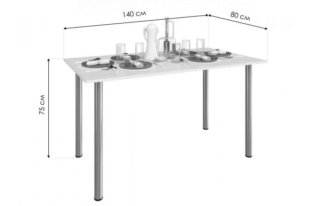 Стол 5 ясень шимо светлый