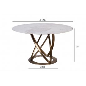 Керамический стол 57EL-79000 d130х75