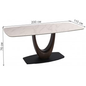 Керамический стол Римини 200х110х76