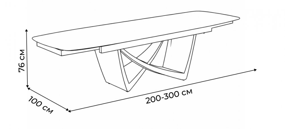 Керамический стол DT2407 серый металлик