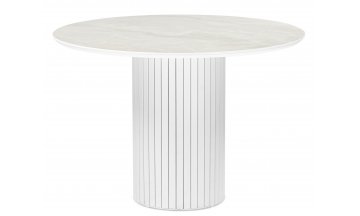 Керамический стол Гравент 110 onyx bianco soft satin / белый