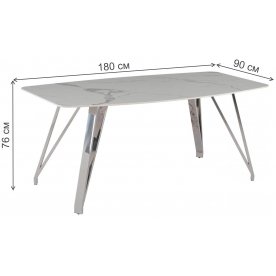 Керамический стол Соар-2 180х90х76