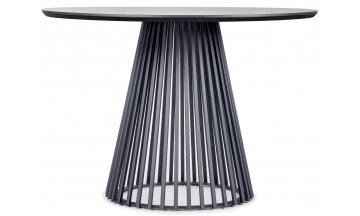 Керамический стол Нэнси 110 темно-серый / черный