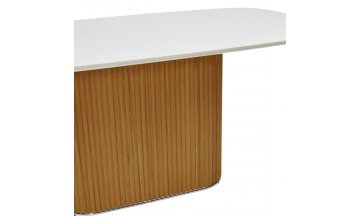 Керамический стол TAMPA Белый 90 Керамика / МДФ