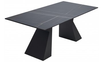 Керамический стол Богарт 200 керамика titanium black pulido / черный