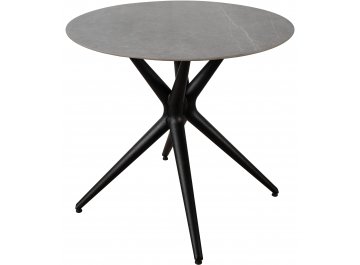 Керамический стол CA Bianca Pietra selvatica светло-серый мрамор / черный