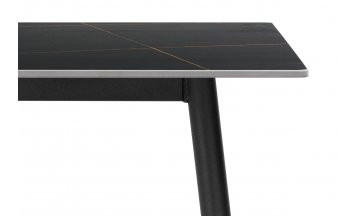 Керамический стол Rion 120 черный мрамор / черный