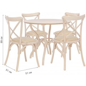 Обеденная группа Leset Тор круглый и Грид