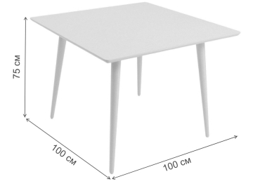 Обеденный стол Монте Джуно М 100 велюр бежевый / орех / орех