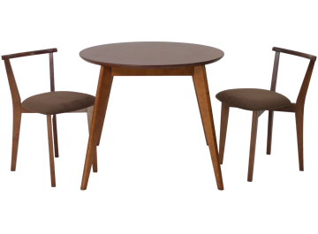Обеденная группа Сканди Франк К 90 коричневый / орех / орех