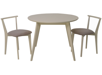 Обеденная группа Сканди Франк К 90 бежевый / слоновая кость / слоновая кость