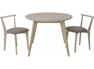 Обеденная группа Сканди Франк К 90 бежевый / слоновая кость / слоновая кость