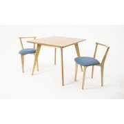 синий / натуральное дерево