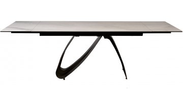 Керамический стол Арсеник мрамор белый / черный