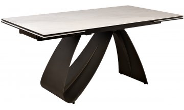 Керамический стол Арсеник мрамор белый / черный