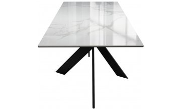 Керамический стол DikLine EKX180 белый / черный