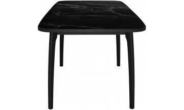 Керамический стол DikLine MK15 черный мрамор / черный