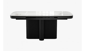 Керамический стол DikLine SKO180 пандора серый / черный