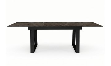 Керамический стол DKZ200 раскладной tundra gris / черный