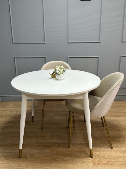 Стол K1000 белое стекло / венге