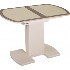 Стол Чинзано ПО молочный дуб / 22 F-1 / ножка 05 крем