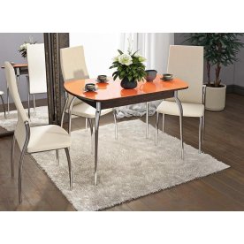 Стол Милан СМ-203.22.01 венге цаво / оранжевый