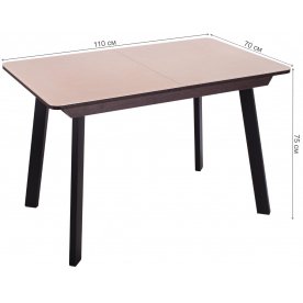 Стеклянный стол Танго ПР ВН ст-74 93 ЧР