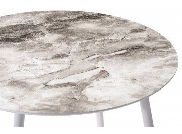Обеденный стол Анселм мрамор серый / белый