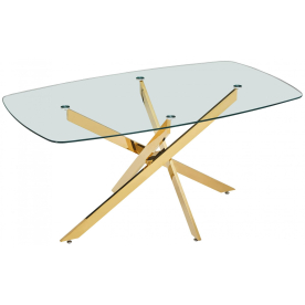 Стеклянный стол Элис Рэк