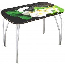 Стеклянный стол Лотос 1000 х 600