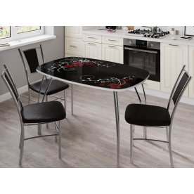 Стеклянный стол Лотос 1000 х 600