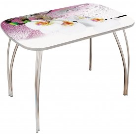 Стеклянный стол Лотос 1200 х 800