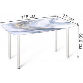 Стеклянный стол Sheffilton SHT-TU65/TT32 118/77