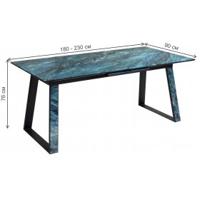 Стеклянный стол Франк