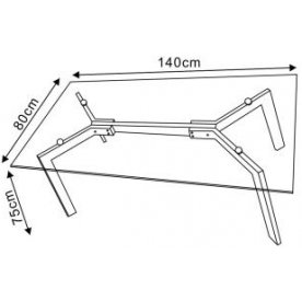 Стеклянный стол Trax