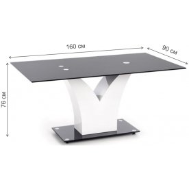 Стеклянный стол Vesper