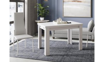 Стеклянный стол Норман тип 1 белый / стекло белый глянец