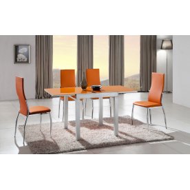 Стол МТ 4001 оранжевое стекло