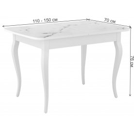 Стеклянный стол DikLine M110