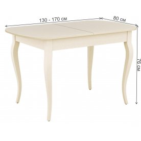 Стеклянный стол DikLine M130