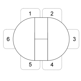 Стеклянный стол 1000 C