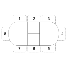 Стеклянный стол 1300 C