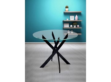 Обеденный стол R1000 прозрачный / черный